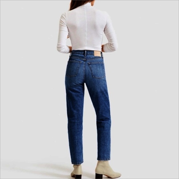 Everlane High Rise Straight Jeans 27 Dark Wash Closet Staple Coastal Tall Girl - Picture 10 of 11